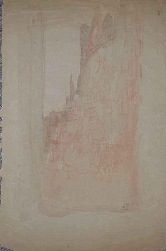904 Vertical street scene, Dieppe